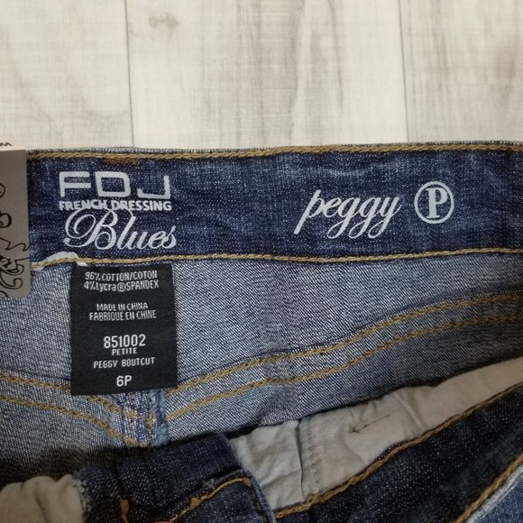 ✅FDJ French Dressing Women’s Size 6P Jeans Peggy Bootcut Stretch Denim Pants - Picture 2 of 12